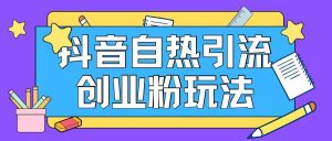 抖音引流创业粉自热玩法日引200+精准粉-木子聊项目