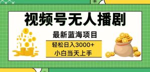 （12128期）视频号无人播剧，轻松日入3000+，最新蓝海项目，拉爆流量收益，多种变…-木子聊项目