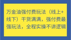 万金油强付费玩法（线上+线下）干货满满，强付费最强玩法，全程实操不讲逻辑-木子聊项目