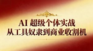 AI超级个体实战：从工具奴隶到商业收割机-木子聊项目