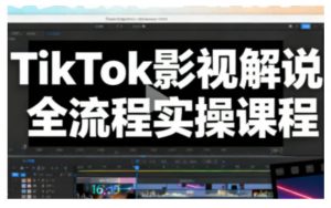 TikTok影视解说全流程实操，手把手教你打造TK爆款解说视频-木子聊项目