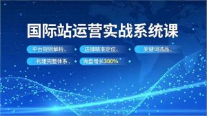 国际站运营实战系统课，平台规则解析、店铺精准定位、关键词选品，构建完整体系询盘增长300%-木子聊项目