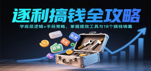 逐利搞钱全攻略：学底层逻辑+手段策略，掌握提效工具与18个搞钱锦囊(更新11月)-木子聊项目