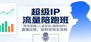 超级IP流量陪跑班:账号搭建+人设定位+爆款创作+直播运营,涨粉变现全流程-木子聊项目