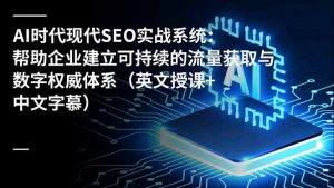 AI时代现代SEO实战系统:帮助企业建立可持续的流量获取与数字权威体系(英文授课+中文字幕-木子聊项目