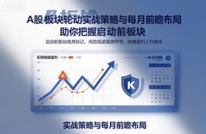 A股板块轮动实战策略与每月前瞻布局,助你把握启动前板块,规避风险,实现稳健盈利-木子聊项目