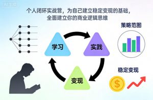 个人闭环实战营,为自己建立稳定变现的基础,全面建立你的商业逻辑思维-木子聊项目