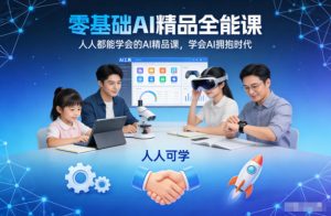 零基础AI精品全能课,人人都能学会的AI精品课,学会AI拥抱时代-木子聊项目