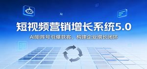 短视频营销增长系统5.0：AI 矩阵号引爆获客，构建企业增长闭环-木子聊项目