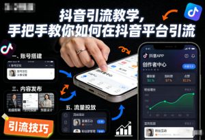 抖音引流教学，手把手教你如何在抖音平台引流-木子聊项目