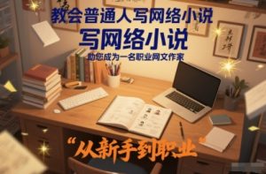 教会普通人写网络小说,助您成为一名职业网文作家-木子聊项目