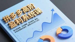 拼多多高阶盈利系统课，强付费策略、活动爆破、首页推荐，实现店铺稳定盈利(更新12月-木子聊项目