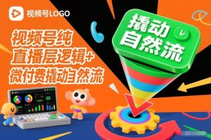 视频号纯直播底层逻辑+微付费撬动自然流-木子聊项目