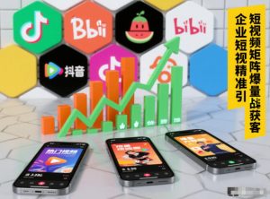 企业短视频精准引流矩阵获客，短视频矩阵爆量战法-木子聊项目