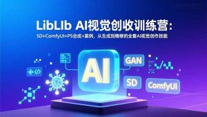 LibLIb AI视觉创收训练营：SD+ComfyUI+PS合成+案例，从生成到精修的全套AI视觉创作技能-木子聊项目