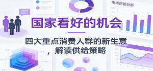 公众号付费文章：国家看好的机会，四大重点消费人群的新生意，解读供给策略-木子聊项目