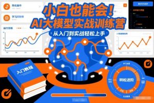 小白也能会!AI大模型实战训练营,从入门到实战轻松上手-木子聊项目