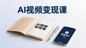 AI视频变现课,学完即可创作短片、接商单,实现副业增收,单项目报价可达千元-木子聊项目