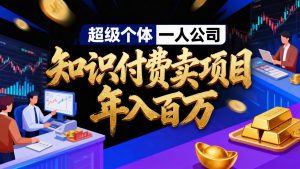 2026年“超级个体一人公司”私域卖项目年入百万，个人IP-精准引流-项目包装-转化成交-木子聊项目