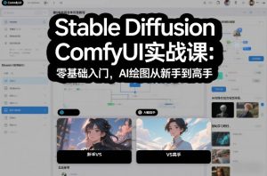 Stable Diffusion ComfyUI实战课：零基础入门，AI绘图从新手到高手-木子聊项目