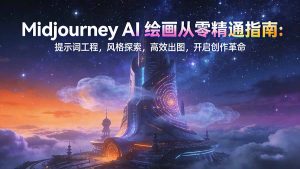 Midjourney AI绘画从零精通指南：提示词工程，风格探索，高效出图，开启创作革命-木子聊项目