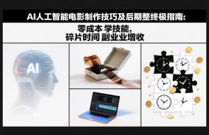 AI人工智能电影制作技巧及后期完整终极指南:零成本学技能,碎片时间副业增收-木子聊项目
