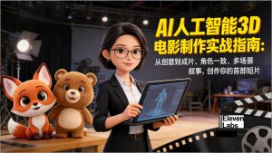 AI人工智能3D电影制作实战指南:从创意到成片、角色一致、多场景叙事,创作你的首部短片-木子聊项目