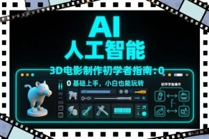 AI人工智能3D电影制作初学者指南：0基础上手，小白也能玩转-木子聊项目