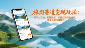 旅游赛道变现玩法:双平台引流、矩阵运营,掌握完整商业模式,新手也能快速赚钱-木子聊项目