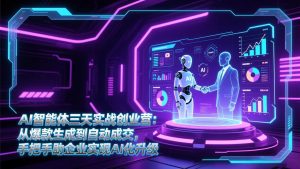 AI智能体三天实战创业营:从爆款生成到自动成交,手把手助企业实现AI化升级-木子聊项目
