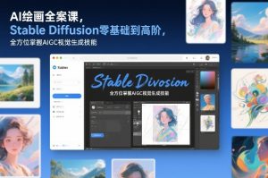 AI绘画全案课,Stable Diffusion零基础到高阶,全方位掌握AIGC视觉生成技能-木子聊项目