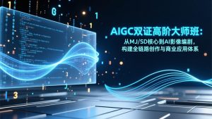 AIGC双证高阶大师班：从MJ/SD核心到AI影像编剧，构建全链路创作与商业应用体系-木子聊项目