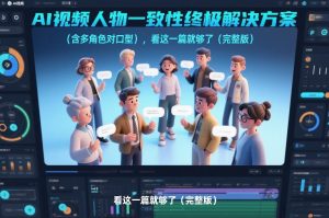 AI视频人物一致性终极解决方案(含多角色对口型)，看这一篇就够了(完整版)-木子聊项目