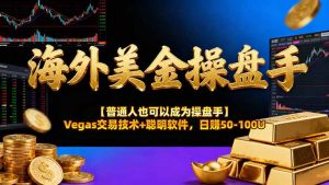 AI美金操盘手技术【普通人也可以成为操盘手】Vegas交易技术+聪明软件，日赚50-100U-木子聊项目