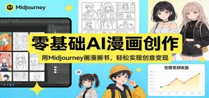 零基础AI漫画创作：用Midjourney画漫画书，轻松实现创意变现-木子聊项目