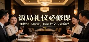 公众号收费文章：《饭局礼仪必修课：懂规矩不踩雷，职场社交少走弯路》-木子聊项目