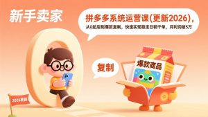拼多多系统运营课(更新2026-木子聊项目