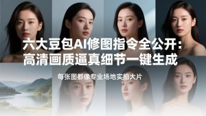 六大豆包AI修图指令全公开:高清画质逼真细节一键生成,每张图都像专业场地实拍大片-木子聊项目
