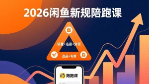 2026闲鱼高阶陪跑课全新上线,带你吃透新规玩转选品流量,从零搭建稳定变现盈利体系-木子聊项目