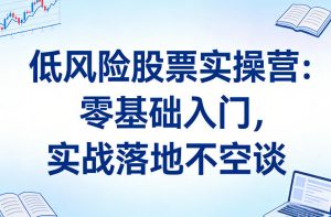 低风险股票实操营:零基础入门,实战落地不空谈-木子聊项目