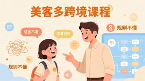 怕语言不通、怕不懂规则?零基础小白也能做的美客多跨境课,手把手带你美客多开店稳赚-木子聊项目