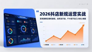 2026抖店新规运营实战:系统破解店铺权重低、自然流不进、千川投不动三大核心难题-木子聊项目