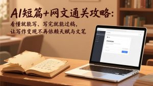 AI短篇+网文通关攻略:看懂就能写、写完就能过稿,让写作变现不再依赖天赋与文笔-木子聊项目