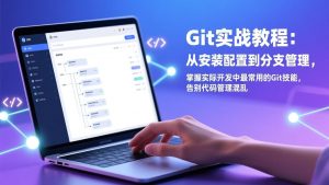 Git实战教程:从安装配置到分支管理,掌握实际开发中最常用的Git技能,告别代码管理混乱-木子聊项目
