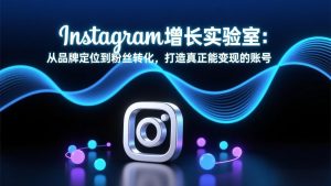 Instagram增长实验室:从品牌定位到粉丝转化,打造真正能变现的账号-木子聊项目