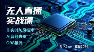 无人直播实战课(更新3月-木子聊项目