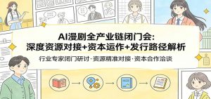 AI漫剧全产业链闭门会：深度资源对接+资本运作+发行路径解析-木子聊项目