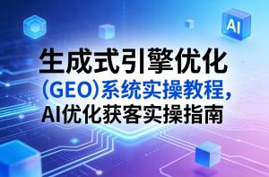 生成式引擎优化(GEO)系统实操教程,AI优化获客实操指南-木子聊项目