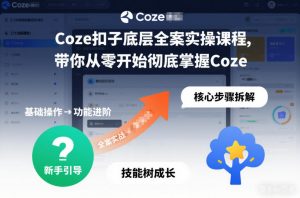 Coze扣子底层全案实操课程,带你从零开始彻底掌握Coze(更新3月)-木子聊项目
