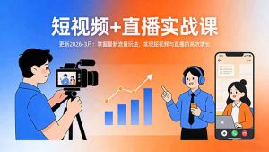 短视频+直播实战课-更新2026-3月:掌握最新流量玩法,实现短视频与直播的高效增长-木子聊项目